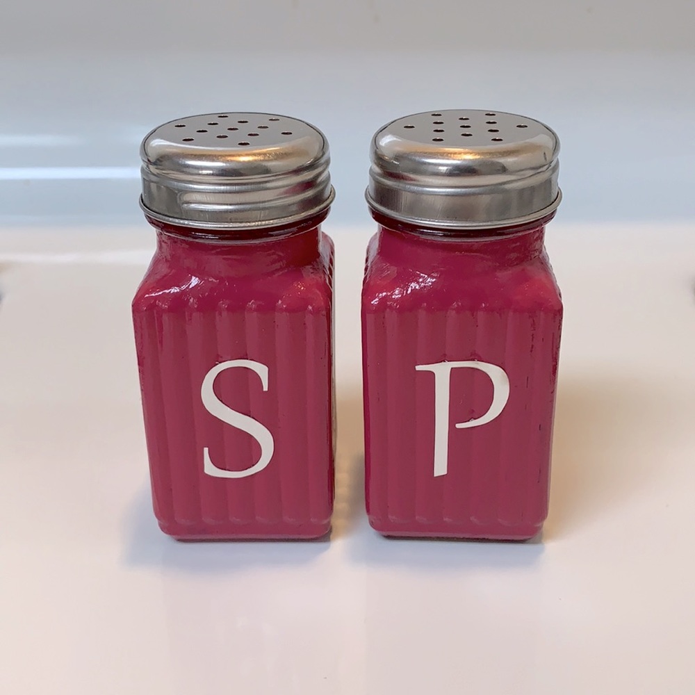 Magenta Pink Salt and Pepper Shakers